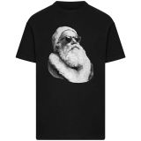 Mister Tee Shirt 'Cool Santa' grijs / lichtgrijs / zwart