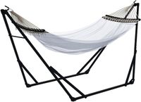 Outsunny Hangmat met Standaard - tot 120 kg - Zwart