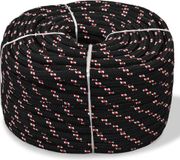 vidaXL Boot touw 6 mm 500 m polypropyleen zwart
