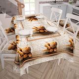 PETTI Artigiani Italiani - Tafelkleed, vuilafstotend, voor keukens, design: brood, 2 x 24 zitplaatsen (140 x 450 cm), 100% Made in Italy