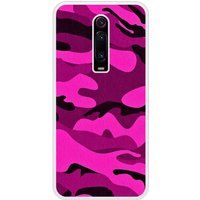 Mi 9T Camouflage rose bedrukt siliconen hoesje