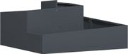 vidaXL Plantenbak Antraciet 100 x 100 x 50 cm Koudgewalst staal