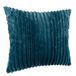 Kussensloop, Lilli Kussensloop, bankkussen, pluche, knuffelkussen, sierkussen, corduroy, ultrazacht gestreept, lila, 40 x 40 cm, zonder vulling, turquoise