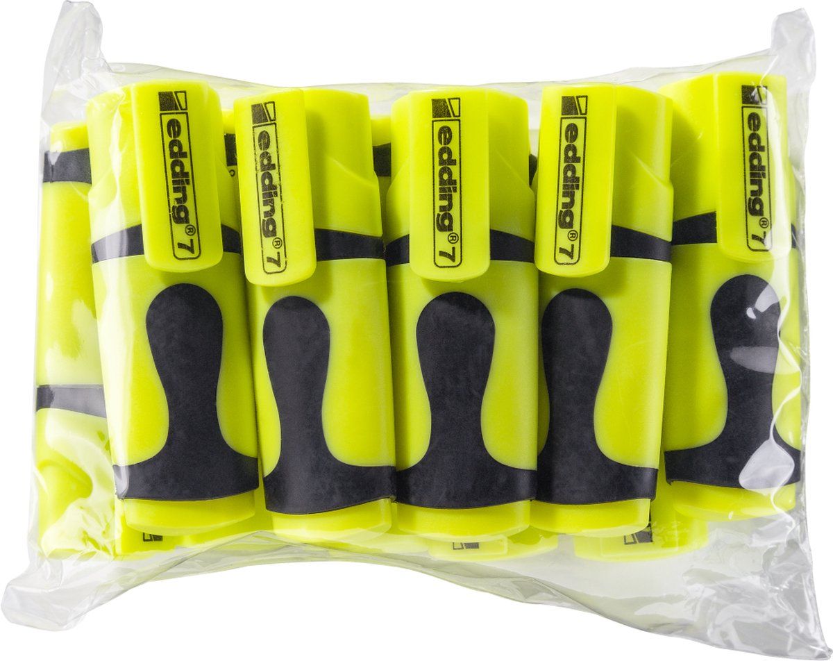 Edding 7 Mini Highlighter - Neongeel - 10 stuks