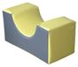 Softee Siège rembourré Curve 30x60x30cm