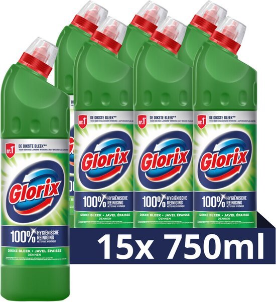 15x Glorix Bleek Dennen 750 ml