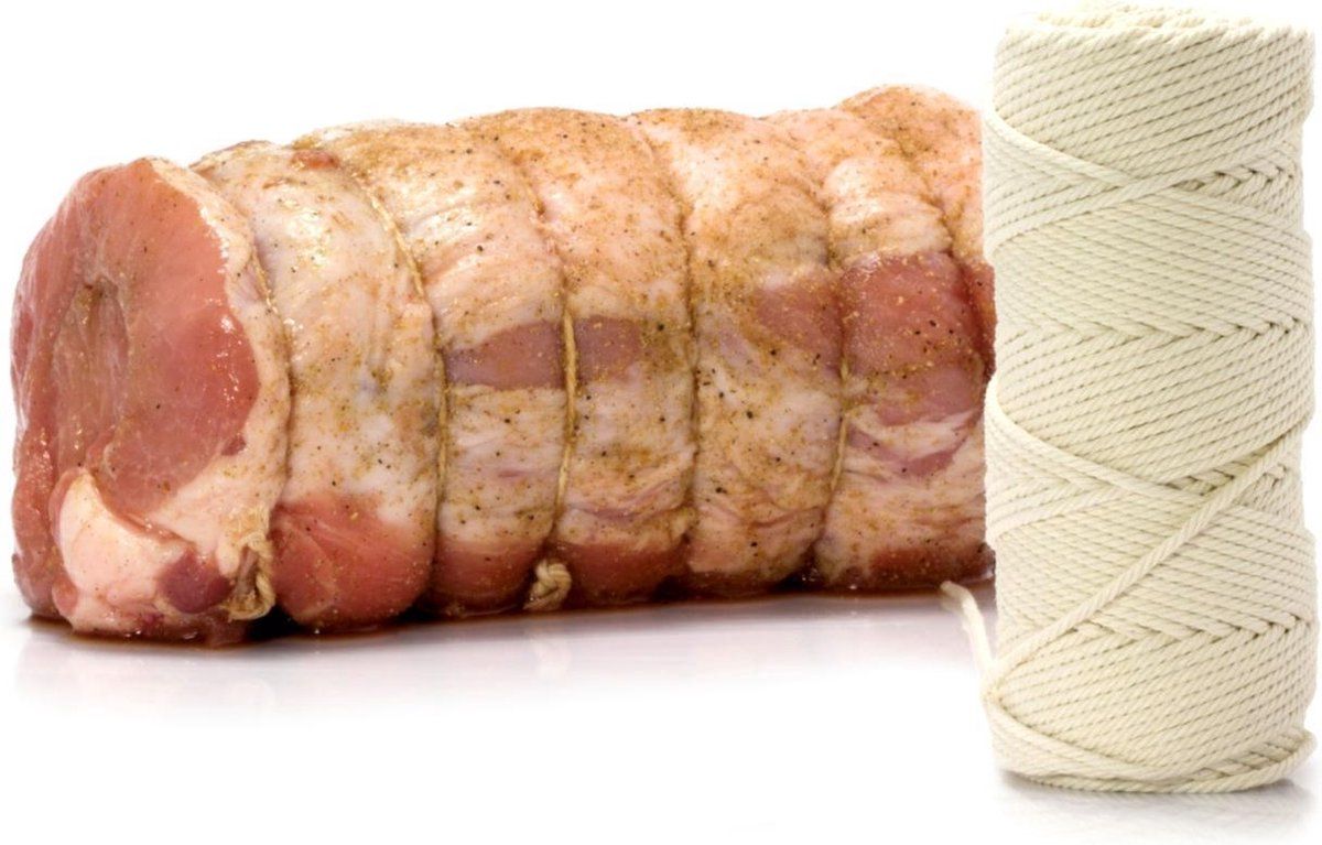 Hendi Rollade Draad / Slagerstouw - 140 Meter - Ongebleekt Katoen