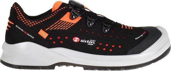 Sixton Resolute Forza Boa Werkschoen ESD S1P Mannen Zwart/Oranje 41