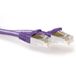 ACT Paarse 3,00 meter SFTP CAT6A patchkabel snagless met RJ45 connectoren