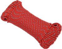 vidaXL Multifunctioneel touw 3 mm 250 m Rood PP
