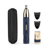 BaByliss Super-X Metal Series neus-, oor- en wenkbrauwtrimmer (goud/blauw)