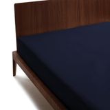 GUZZINI Classic Hoeslaken voor Frans bed, 125 x 200 cm, 100% percale katoen, Oeko-Tex-gecertificeerd, fris en ademend, matrasbeschermer voor Frans bed, met elastische hoek, hoogte 30 cm