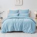 TRANKIELO® - Ensemble de literie 3 pièces en microfibre 200x200 cm – doux, infroissable, respirant et avec fermeture éclair
