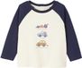 Vertbaudet T-shirt baby met lange mouwen en een geplaatste print aan de voorkant