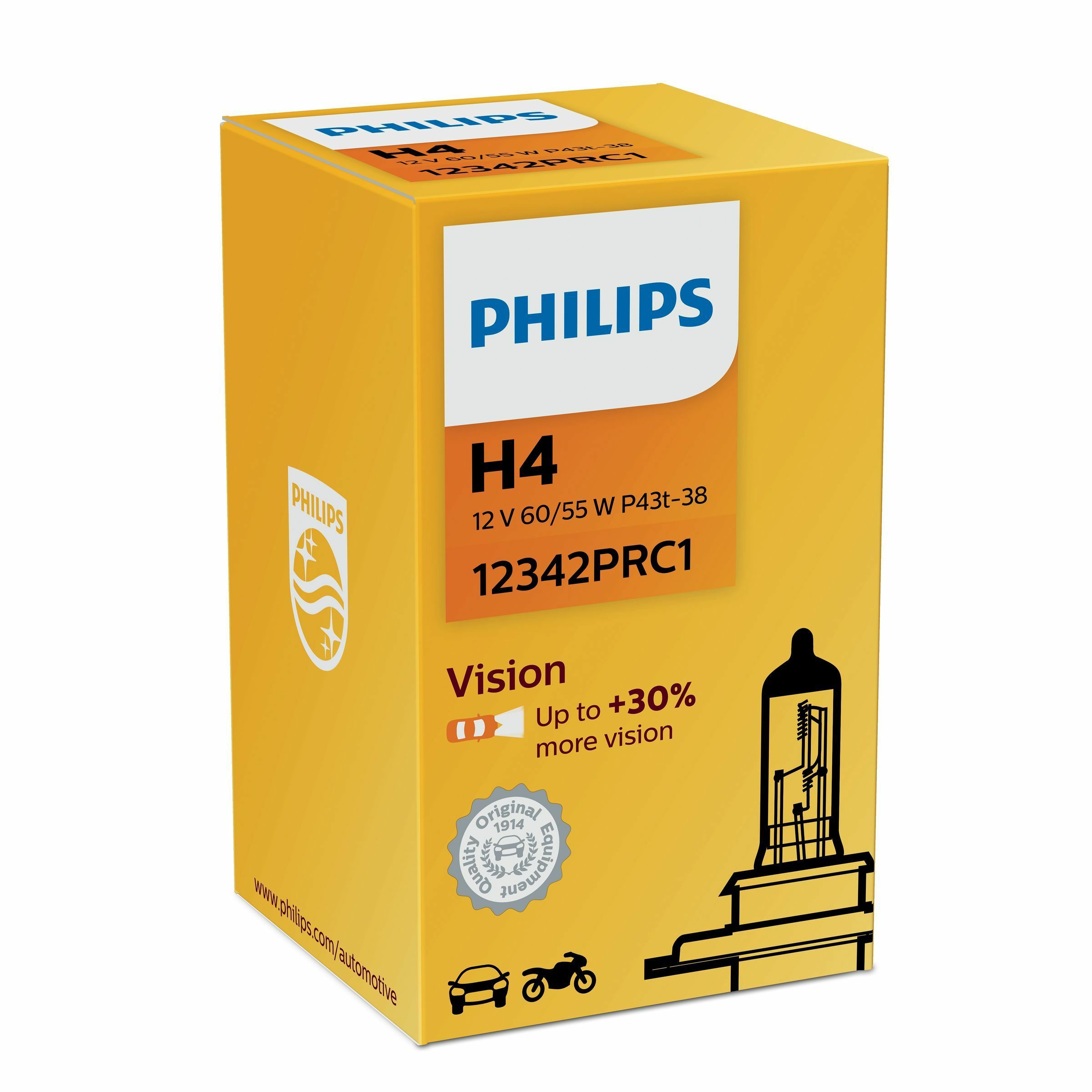 Philips Vision H4 Halogeen Autolamp - 1 stuk