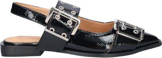 Nelson Shoecolate dames instapper - Zwart - Maat 38