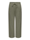 ONLY Dames Onlsiesta Mw Pull-up Linen Bl Pant Pnt stoffen broek, diep lichen green, S / 32L