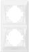VIDEX BINERA, cadre encastrable, blanc, pour 2 modules, montage vertical, IP20