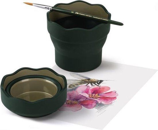 Faber-Castell Clic & Go Watercup - Dark Green - FC-181520