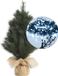 Everlands Kaemingk B.V. Mini kerstboom 45 cm - met kerstverlichting helder wit 300cm -40 leds