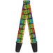 Teenage Mutant Ninja Turtles GS-WNT007 gitaarband, zwart, meerkleurig, 5,1 cm breed