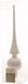 Decoris Nature Christmas Kerstboom decoratie piek wit van glas 26 cm