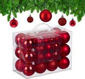 Relaxdays kerstballen set van 50