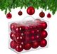Relaxdays kerstballen set van 50