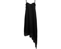 OBJECT OBJNALINE REG SLIP LACE DRESS Zwart