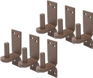 Alberts DURAVIS® plaatduim met DII-haak, roestbruin duplex gecoat, penmaat Ø13 mm, plaat 100 x 35 mm, set van 6