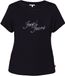JOOP! Jeans Slaapshirt 'Glamour' zwart / transparant