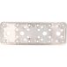 Amig - Geperforeerde verbindingsplaat - 185 x 65 x 2,2 mm - Mat roestvrij staal