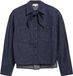 s.Oliver Chemisier en jean avec nœud amovible - Femme - Bleu marine - Taille 34