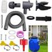 Connecteur de cuve de pluie sans marque pour la collecte d'eau de pluie - convient pour tuyau de descente 70-110 mm - avec accessoires de montage