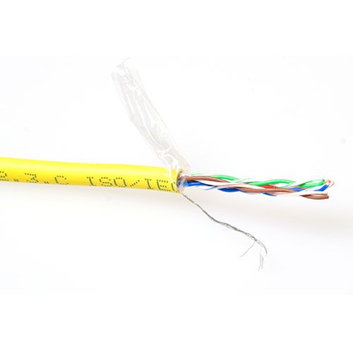 ACT CAT5E F/UTP LSZH soepel patch geel 100 m