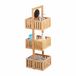Relaxdays étagère de salle de bain bambou - 3 étages