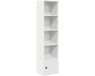 vidaXL Boekenkast 31x24x127 cm bewerkt hout wit