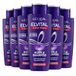 L'Oréal Paris Elvital Color Brillance Purple Silver Shampoo voor blond, highlight, grijs haar, neutraliseert gele tinten, 6 x 200 ml