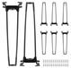 Solidchoice - Set de 8 Pieds de Table Pliables pour Meubles