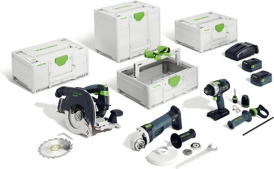 Festool HKC 55/TPC 18/AGC 18/TB 137 Accu Combiset Bouwtimmeren - 578025