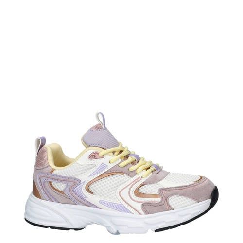 Nelson Kids sneaker wit/lila/geel