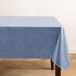 Elrene Home Fashions Monterey Linnen geïnspireerd water- en vlekbestendig vinyl tafelkleed met flanellen achterkant, 152 x 213 cm, rechthoek, blauw