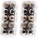 Cosy & Trendy Kleine kerstballen - 40x st champagne - D3 cm - kunststof