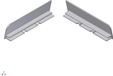 Aluart Aluminium BV Kopschot (1xls/1xrs) tbv waterslagprofiel 100mm