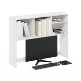 Furinno Classic Desktop Boekenplank Opberghok, Bureau Organizer met 4 Planken, Wit