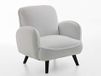 Atlantic Home Collection BEN, fauteuil, imitatie schapenwol, zwart