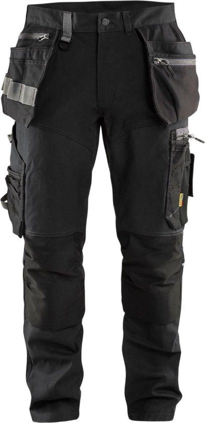 Blåkläder Werkbroek met stretchpanelen en spijkerzakken 1599-1343 - Zwart - C46