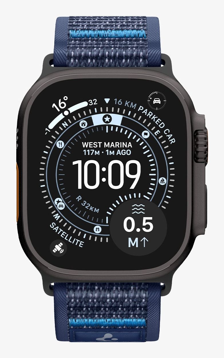 Spigen Athlex Air 2 Active Band, Marineblauw - Apple Watch 49mm/46mm/45mm/44mm