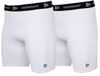 Donnay 2-Pack Compressie Short Thermo/Sportshort Heren Wit S