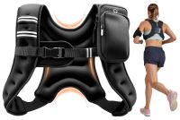 Gilet lesté - Gilet d'entraînement de 2,79 kg - Avec bandes réfléchissantes - Fermeture réglable - Avec poches de rangement - Convient à la course à pied et à l'entraînement de force